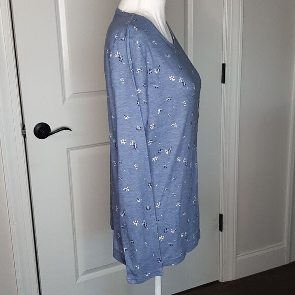 Croft and Barrow Long Sleeve Crew Neck Tee - Picture 2 of 7